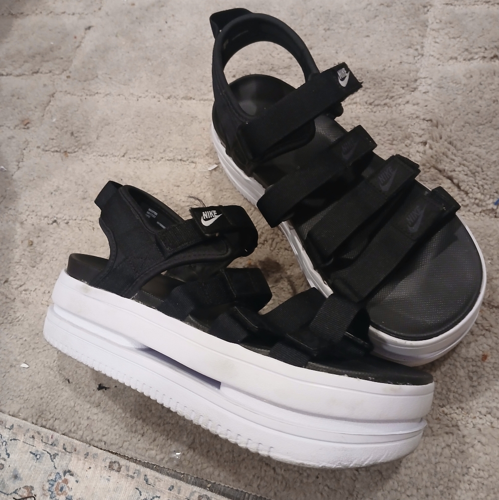 Sold. Nike Platform Sandals